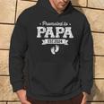 Promoted To Papa 2024 New Dad First Time Fathers Day Hoodie Lifestyle