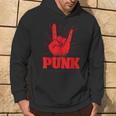 Punk Mohawk Punk Rocker Punker Black Hoodie Lebensstil