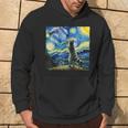 Raccoon Starry Night Classic Raccoons Howling At The Moons Hoodie Lifestyle