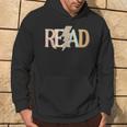 Read Leopard Lightning Bolt Book Lover Librarian Reader Hoodie Lifestyle