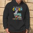 Ready To Crush Easter Eggs Dino Monster Truck Toddler Boys Hoodie Lifestyle