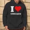Red Heart I Love Chicago Hoodie Lifestyle