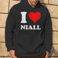 Red Heart I Love Niall Hoodie Lifestyle