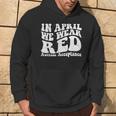 Red Instead Autism Awareness Acceptance Education Teacher Hoodie Lifestyle
