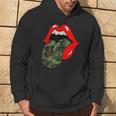 Red Lips Camo Tongue Retro Vintage Trendy Camouflage Hoodie Lifestyle