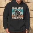 Reel Cool Grandpa Fishing Grandfather Retro Fathers Day Hoodie Lifestyle