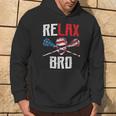 Relax Bro Lacrosse American Flag Lax Lacrosse Player Hoodie Lifestyle