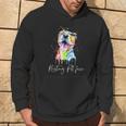 Resting Pit Face Pitbull Watercolor Dog Lovers Hoodie Lifestyle