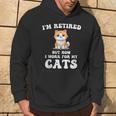 Retirement For Cat Lovers Happy Retired Pet Cats Lover Hoodie Lifestyle