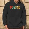 Retro Dinosaurier Papa Lustiger Papa Dinosaurierater Kapuzenjacke Kapuzenpullover Lebensstil