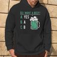 Retro Drinking Lover St Patrick's Day Do I Want A Beer Hoodie Lifestyle