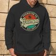 Retro Promoted To Grampa 2024 Family Father's Day Hoodie Lifestyle