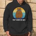 Retro Rodent Capybara Dont Be Worry Be Capy Hoodie Lifestyle