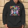 Retro Snuggle Bunny Delivery Easter Labor And Delivery Nurse Hoodie Lifestyle