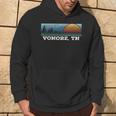Retro Sunset Stripes Vonore Tennessee Hoodie Lifestyle