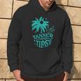 Retro Tanned And Tipsy Cocktail Lover Beach Vacation Hoodie Lifestyle