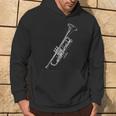 Retro Trumpet Sketch For Trumpet Hoodie Lebensstil