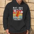 Retro Vintage Hot Dog Looking For A Hallway Hoodie Lifestyle