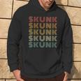 Retro Vintage Skunk 90S Zoologist Zookeeper Wildlife Animal Hoodie Lifestyle