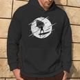 Retro Wing Foil Wing Surf Moon Surfer Foiler Hoodie Lebensstil