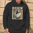 He Is Rizzin Jesus Playing Baseball Sports Rizz Hoodie Lifestyle