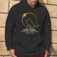 Rochester New York Cat Total Solar Eclipse 2024 Hoodie Lifestyle