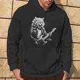 Rock Cat Playing Guitar Guitar Cat Womens Hoodie Lifestyle