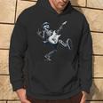 Rock And Roll Graphic Band Skeleton Playing Guitar Hoodie Lifestyle