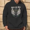 Rock And Roll Guitarraintage Rock And Roll Music Retro Metal Musi Sin Mangas Sudadera Estilo de vida