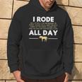 I Rode All Day Horse Riding Horse Hoodie Lifestyle