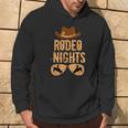 Rodeo Nights Bull Riding Cowboy Cowgirl Western Country Hoodie Lifestyle