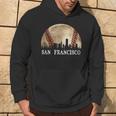 San Francisco Skyline City Vintage Baseball Lover Hoodie Lifestyle