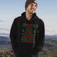 Santa's Reindeer Name Rudolph Family Ugly Christmas Sweater Hoodie Lifestyle
