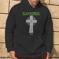 Saoirse Meaning Freedom Irish Republican With Celtic Cross Hoodie Lifestyle