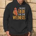 Sausage I'm Just Here For The Wieners Hot Dog Hoodie Lifestyle