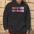 Scandinavia Flag The Nordic Country's Flag Northern Europe Hoodie Lifestyle