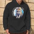 Scottish Fold Katzen Papa Cat Dad Daddy Haustier Freund Mit-Ausschnitt Kapuzenpullover Lebensstil