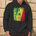 Senegal Flag Vintage Distressed Senegal Hoodie Lifestyle