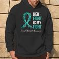 Sexual Assault Awareness Month I Wear Teal Ribbon Support Hoodie Lifestyle