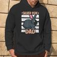 Silver Fox Rabbit Dad Hoodie Lifestyle