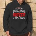 Sister Pit Crew Birthday Party Race Car Lover Racing Family Hoodie Lifestyle