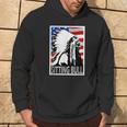 Sitting Bull Chief American Flag Poster Style Hoodie Lifestyle