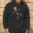 Skateboarding Stickman Skateboard Hoodie Lifestyle