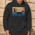 Skunk Vintage Retro Animal Skunks Hoodie Lifestyle