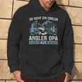 So Sieht ein Cooler Angler Opa Aus Hoodie Schwarz für Männer Lebensstil