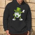 Soccer Boy St Paddys Day Leprechaun Hat Dabbing Soccer Ball Hoodie Lifestyle