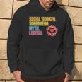 Social Worker Superhero Legend Social Work Month Graphic Hoodie Lifestyle