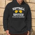 Softball Brother I'm Just Here For The Snacks Retro Softball Hoodie Lifestyle