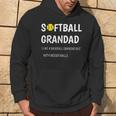 Softball Grandad Bigger Balls Big Grandad Father's Day 2022 Hoodie Lifestyle