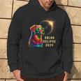 Solar Eclipse 2024 Dog Wearing Solar Eclipse Glasses Hoodie Lifestyle